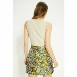 Oasis Floral Jacquard Aline Mini Skirt For Female -Oasis Sales Store unnamed file 185