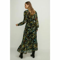 Oasis Leafy Floral Belted Midi Shirt Dress For Female -Oasis Sales Store unnamed file 1873