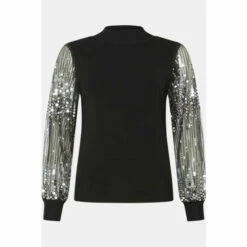 Oasis Sequin Wide Leg Trouser For Female -Oasis Sales Store unnamed file 1897