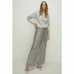 Oasis Sequin Wide Leg Trouser For Female -Oasis Sales Store unnamed file 1899