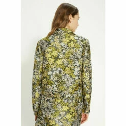 Oasis Floral Jacquard Pocket Detail Trucker Jacket For Female -Oasis Sales Store unnamed file 190