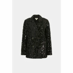 Oasis All Over Sequin Tweed Blazer For Female -Oasis Sales Store unnamed file 1934