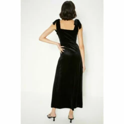 Oasis Velvet Tie Shoulder Dress For Female -Oasis Sales Store unnamed file 1958