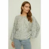 Oasis Rachel Stevens Sequin Stripe Embellished Top For Female -Oasis Sales Store unnamed file 1968