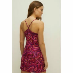 Oasis Bright Swirl Printed Satin Chemise For Female 9 Oasis Bright Swirl Printed Satin Chemise For Female -Oasis Sales Store unnamed file 1981