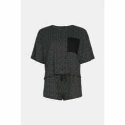 Oasis Polka Dot Soft Rib Short Sleeve Pj Set For Female -Oasis Sales Store unnamed file 2007