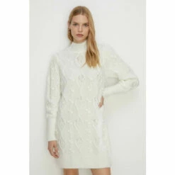 Oasis Bobble Crew Neck Mini Jumper Dress For Female -Oasis Sales Store unnamed file 2013