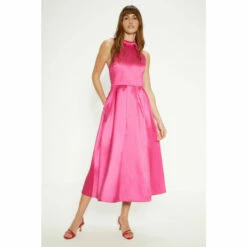 Oasis Satin Twill Lace Back Midi Dress For Female -Oasis Sales Store unnamed file 207