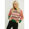 Oasis Fairisle And Stripe Detail Jumper For Female -Oasis Sales Store unnamed file 2099
