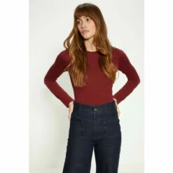 Oasis Jersey Crew Neck Long Sleeve Top For Female -Oasis Sales Store unnamed file 2108