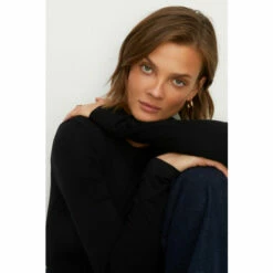 Oasis Jersey Crew Neck Long Sleeve Top For Female -Oasis Sales Store unnamed file 2109