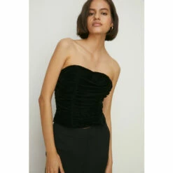 Oasis Velvet Bustier Top For Female -Oasis Sales Store unnamed file 2142