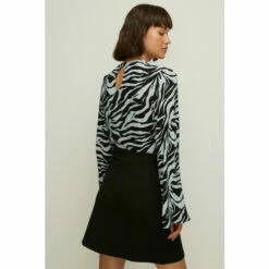 Oasis Ponte Button Detail Mini Skirt For Female -Oasis Sales Store unnamed file 2161