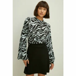 Oasis Ponte Button Detail Mini Skirt For Female -Oasis Sales Store unnamed file 2163