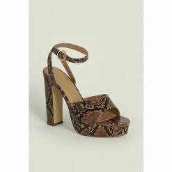 Oasis Snake 2 Part Open Toe Platform Sandal For Female