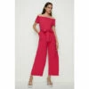 Oasis Petite Scallop Belted Bardot Jumpsuit For Female -Oasis Sales Store unnamed file 2175