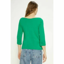 Oasis Essential Cotton 3/4 Sleeve Slash Neck Jersey Top For Female -Oasis Sales Store unnamed file 2252