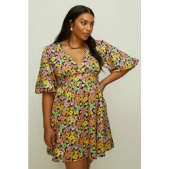 Oasis Plus Size Ditsy Floral Scuba Skater Dress For Female -Oasis Sales Store unnamed file 2274