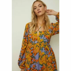 Oasis Petite Fruit Print Skater Dress For Female -Oasis Sales Store unnamed file 2292