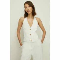 Oasis Halter Neck Tailored Top For Female -Oasis Sales Store unnamed file 2335