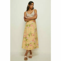 Oasis Tie Detail Floral Wrap Midi Skirt For Female -Oasis Sales Store unnamed file 2344