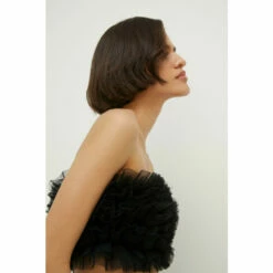 Oasis Frill Mesh Bandeau Top For Female -Oasis Sales Store unnamed file 2359