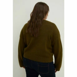 Oasis Plus Size Cosy Rib Detail Crew Neck Jumper For Female -Oasis Sales Store unnamed file 2403