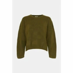 Oasis Plus Size Cosy Rib Detail Crew Neck Jumper For Female -Oasis Sales Store unnamed file 2404