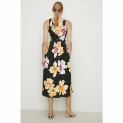 Oasis Petite Floral Cross Back Scuba Midi Dress For Female -Oasis Sales Store unnamed file 2431