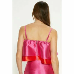 Oasis Satin Twill Frill Tiered Crop Top For Female -Oasis Sales Store unnamed file 247