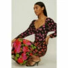 Oasis Petite Poppy Border Volume Sleeve Printed Midi Dress For Female -Oasis Sales Store unnamed file 2494