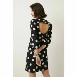 Oasis Spot Scuba Shift Mini Dress For Female -Oasis Sales Store unnamed file 2501