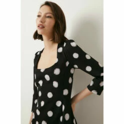 Oasis Spot Scuba Shift Mini Dress For Female -Oasis Sales Store unnamed file 2503