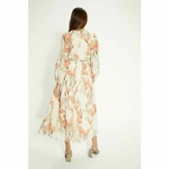 Oasis Petite Magnolia Floral Lace Balloon Sleeve Midi Dress For Female -Oasis Sales Store unnamed file 251