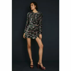 Oasis Premium Mixed Sequin Mini Skirt For Female