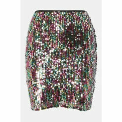 Oasis Sequin Mini Skirt For Female -Oasis Sales Store unnamed file 2679