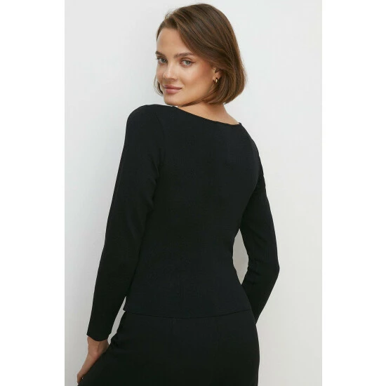 Oasis Ring Detail Cut Out Knit Top For Female 5 Oasis Ring Detail Cut Out Knit Top For Female - Image 3