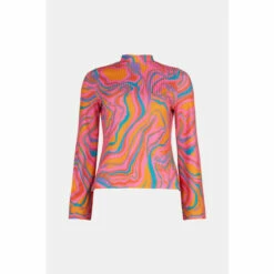 Oasis Petite Marble Rib Mock Neck Top For Female -Oasis Sales Store unnamed file 2699