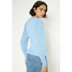 Oasis Pointelle Detail Mutton Sleeve Jumper For Female -Oasis Sales Store unnamed file 27