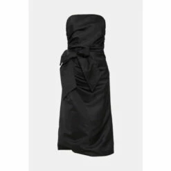 Oasis Satin Bandeau Bow Midi Dress For Female -Oasis Sales Store unnamed file 2704