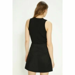 Oasis Cotton Sateen Button Detail Mini Skirt For Female -Oasis Sales Store unnamed file 272