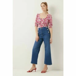 Oasis Slinky Jersey Floral Print Scoop Neck Top For Female -Oasis Sales Store unnamed file 2725