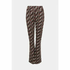 Oasis Floral Jacquard Flare Trouser For Female -Oasis Sales Store unnamed file 2729