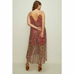 Oasis Plus Size Mosaic Mesh Strappy Trapeze Midi Dress For Female -Oasis Sales Store unnamed file 2795