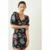 Oasis Floral Print Puff Sleeve Mini Dress For Female -Oasis Sales Store unnamed file 2798
