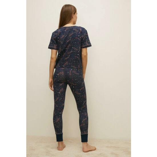 Oasis All Over Star Print Pyjama Set For Female 5 Oasis All Over Star Print Pyjama Set For Female - Image 3