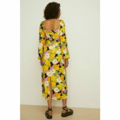 Oasis Petite Graphic Floral Tie Front Midi Dress For Female -Oasis Sales Store unnamed file 2857