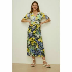 Oasis Slinky Jersey Floral Ruched Front Midi Dress For Female 12 Oasis Slinky Jersey Floral Ruched Front Midi Dress For Female -Oasis Sales Store unnamed file 2880