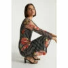 Oasis X Print Sisters Geo Floral Mesh Midi Dress For Female -Oasis Sales Store unnamed file 2882