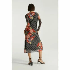 Oasis X Print Sisters Geo Floral Mesh Midi Dress For Female -Oasis Sales Store unnamed file 2884